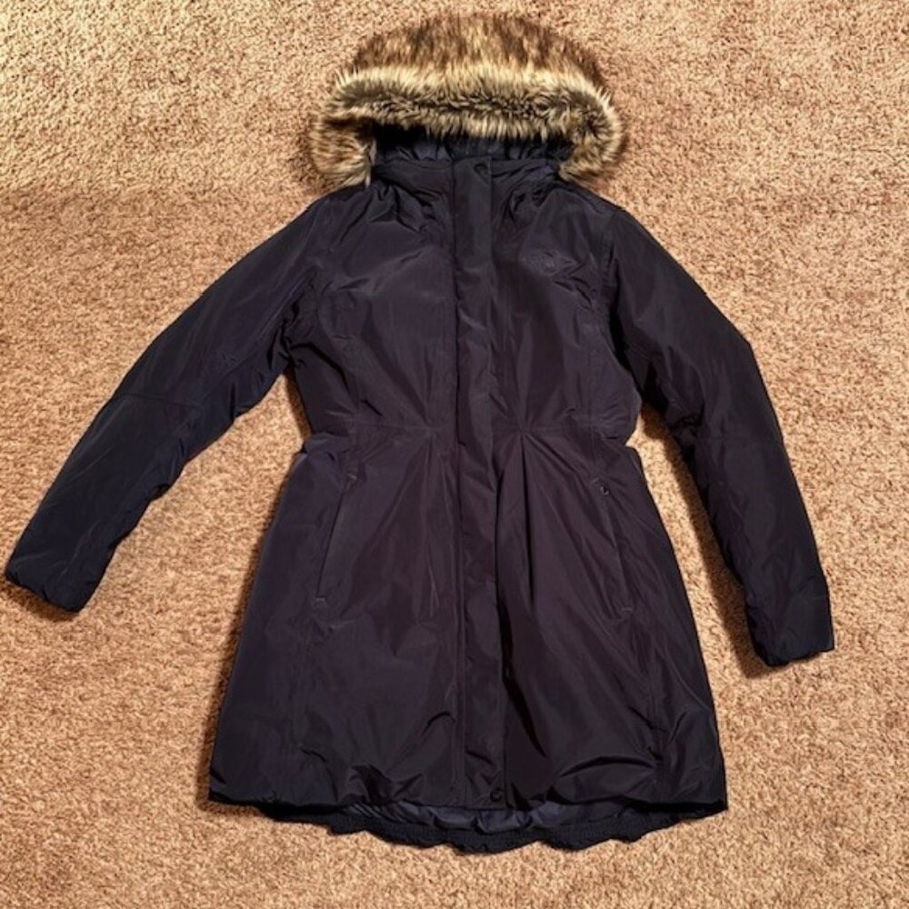 Women's Dark Blue Down Winter Jacket, Medium, The North Face